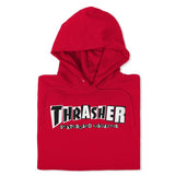 Thrasher Sweat Baker Hood Red
