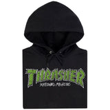 Thrasher Sweat Brick Hood Black