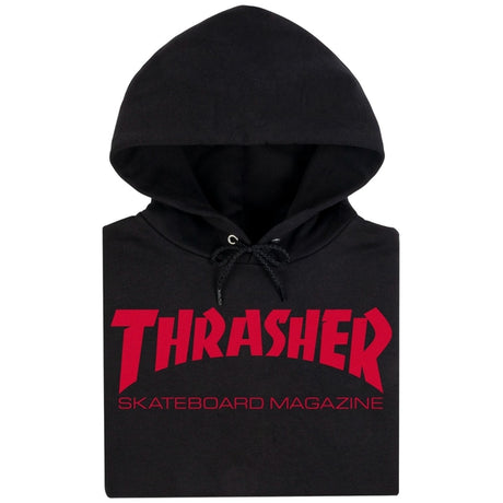 Thrasher Sweat Skate Mag Hood Black Red