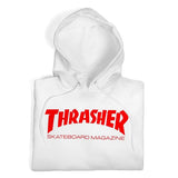 Thrasher Sweat Skate Mag Hood White Red