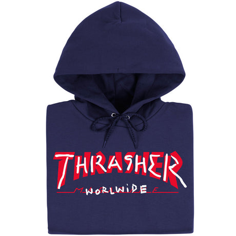 Thrasher Sweat Trademark Hood Navy