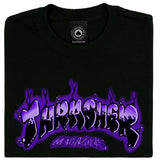 Thrasher T-Shirt Airbrush Black Purple