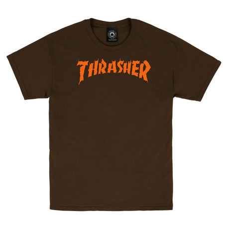 Thrasher T-Shirt Burn It Down Dark Chocolate