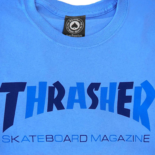 Thrasher T-Shirt Checkers Carolina Blue