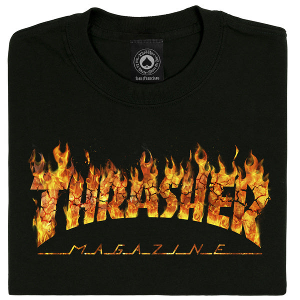 Thrasher T-Shirt Inferno Black