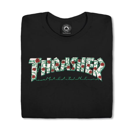 Thrasher T-Shirt Wo Roses Logo Black