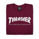 Thrasher T-Shirt Wo Skate Mag Maroon