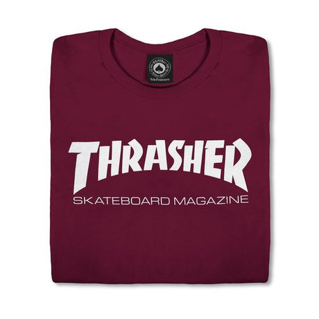 Thrasher T-Shirt Wo Skate Mag Maroon