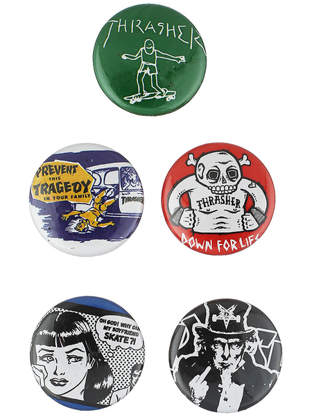 Thrasher Buttons (Pack De 5) Usual Suspects