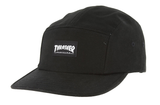 Thrasher Cap 5 Panel Black