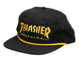 Thrasher Cap Logo Rope Snapback Black Yellow