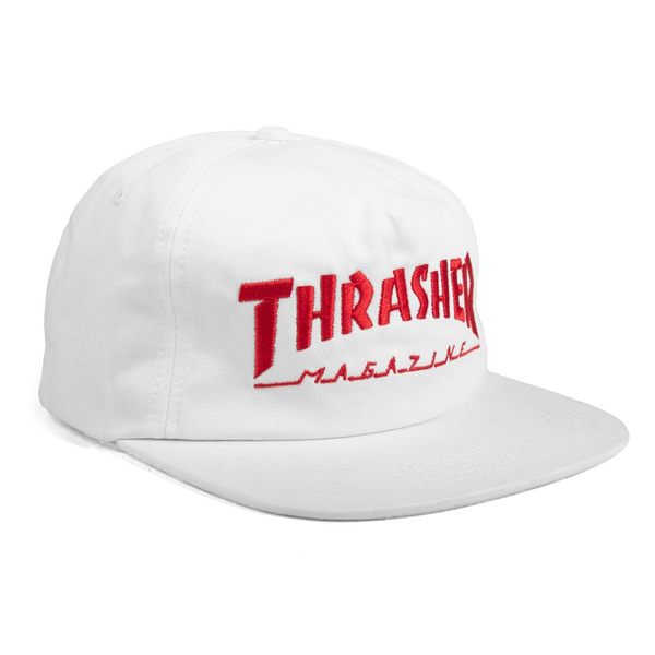 Thrasher Cap Mag Logo Snapback White
