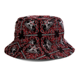 Thrasher Cap Bandana Bucket Black Red
