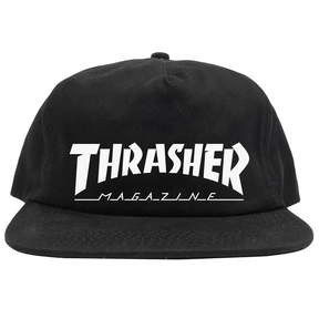 Thrasher Cap Mag Logo Snapback Black White