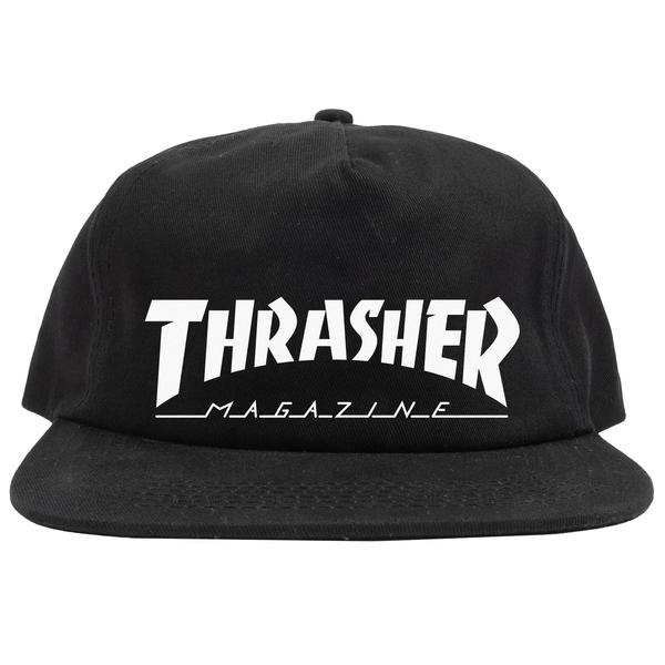 Thrasher Cap Mag Logo Snapback Black White