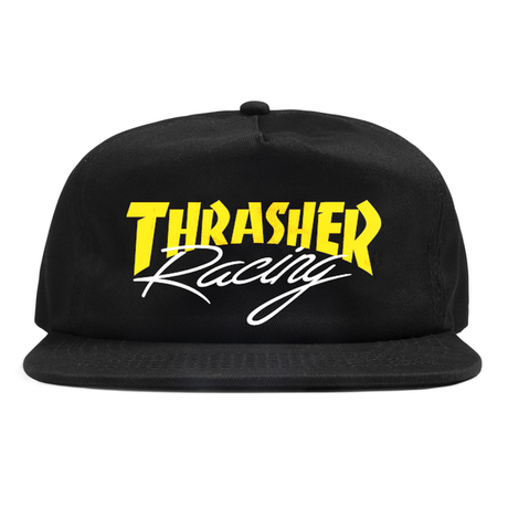 Thrasher Cap Racing Black Snapback