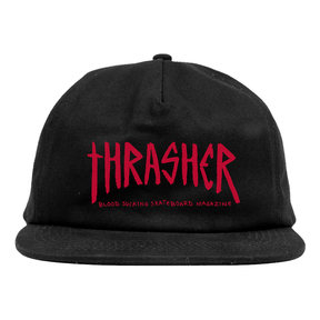 Thrasher Cap Toy Machine Scratch Snapback Black
