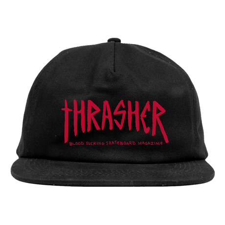 Thrasher Cap Toy Machine Scratch Snapback Black