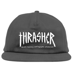 Thrasher Cap Toy Machine Scratch Snapback Charcoal