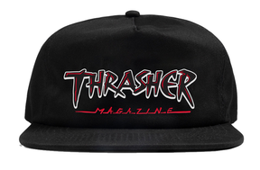 Thrasher Cap Slash Black Snapback