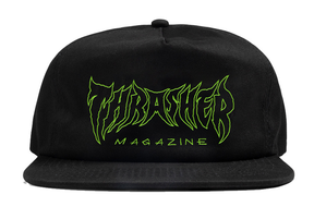 Thrasher Cap Metal Black Snapback