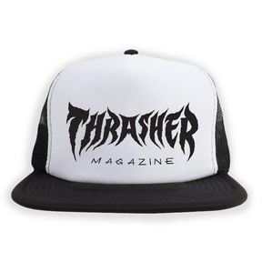 Thrasher Cap Metal Black White Black Trucker