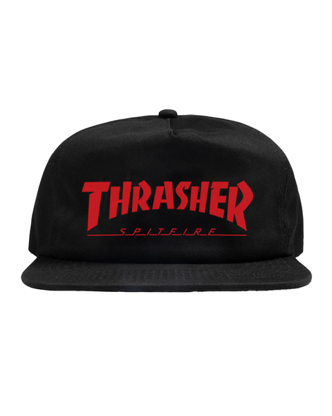 Thrasher Cap Spitfire Snapback Black