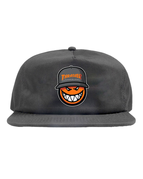Thrasher Cap Spitfire Sf Loc Snapback Charcoal