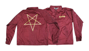 Thrasher Jacket Pentagram Coach Maroon
