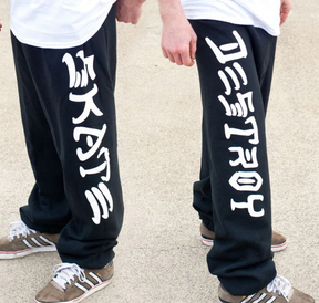 Thrasher Sweatpants Skate & Destroy Black