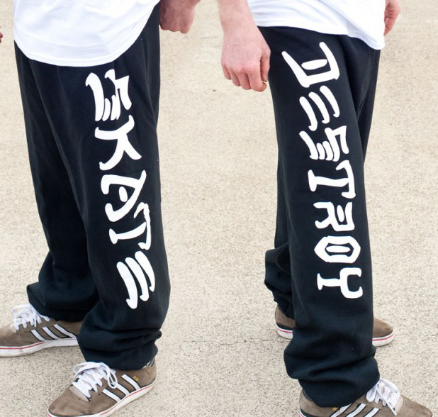 Thrasher Sweatpants Skate & Destroy Black