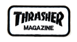 Thrasher Patch Logo Black White