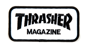 Thrasher Patch Logo Black White