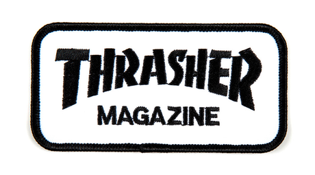 Thrasher Patch Logo Black White