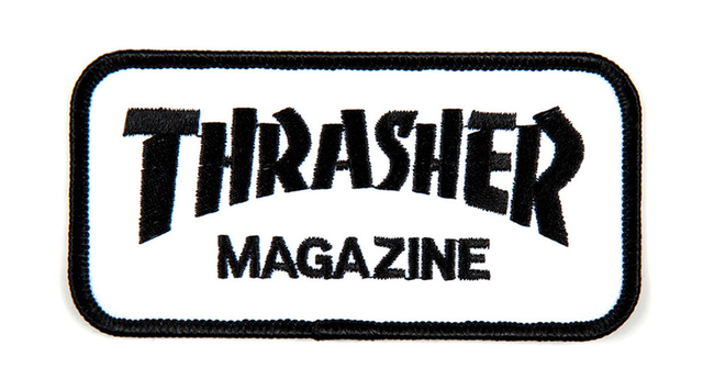 Thrasher Patch Logo Black White