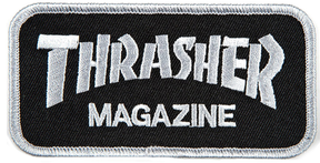 Thrasher Patch Logo Grey Black