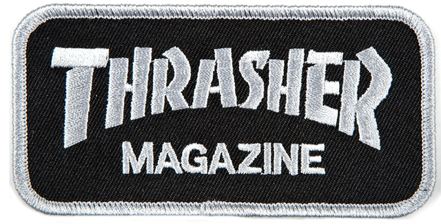 Thrasher Patch Logo Grey Black