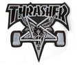 Thrasher Patch Logo Skate Goat Black Grey
