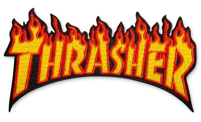 Thrasher Patch Flame