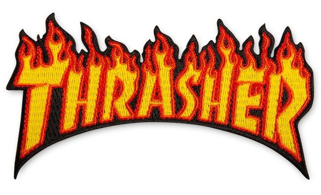 Thrasher Patch Flame