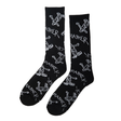 Thrasher Socks Gonz Logo Crew Black White