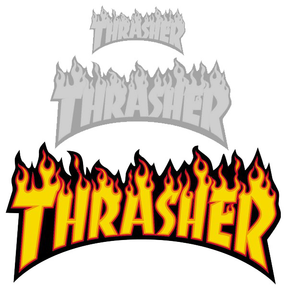 Thrasher Sticker (Pack De 25) Flame Large