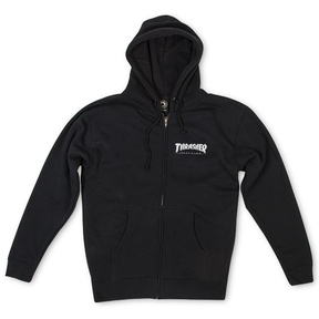 Thrasher Sweat Logo Hood Zip Black