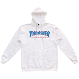 Thrasher Sweat Outlined Hood Ash Grey