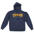 Thrasher Sweat Fire Logo Hood Navy