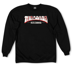 Thrasher Sweat Firme Logo Crew Black