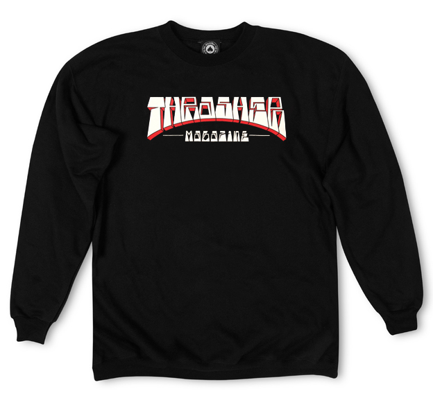 Thrasher Sweat Firme Logo Crew Black