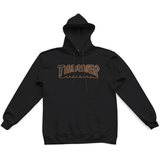Thrasher Sweat Outlined Hood Black Orange