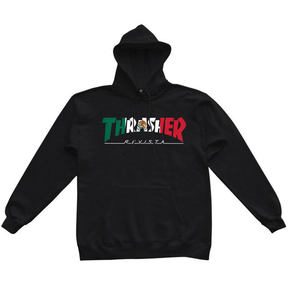 Thrasher Sweat Mexico Hood Black