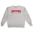 Thrasher Sweat Godzilla Crew Light Steel